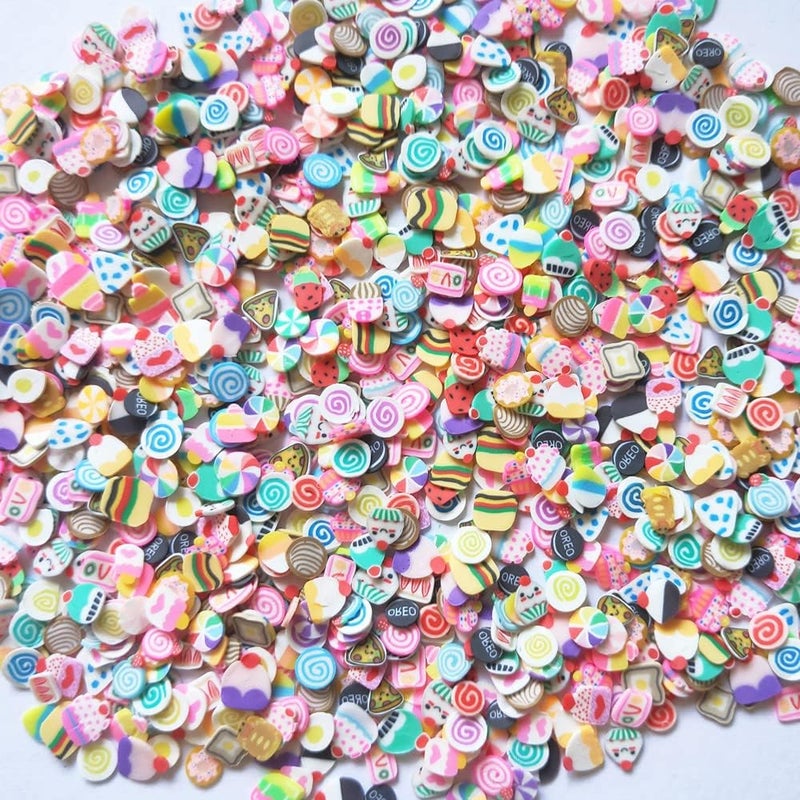 Mo Sheng Accessory 40g Mini Cakes Fimo Polymer Slices Adults Nails Slices Art Design Supplies DIY Craft (Cakes) - Image 1